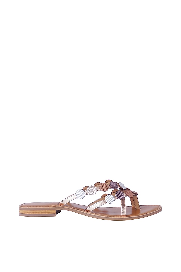 Multi-Colored Leather Lizard Print Flats by Nine by Janine at Pernia's Pop Up Shop