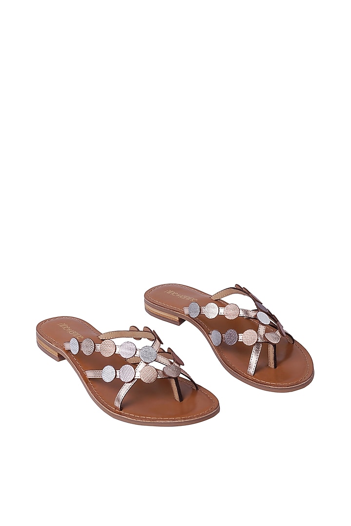 Multi-Colored Leather Lizard Print Flats by Nine by Janine at Pernia's Pop Up Shop