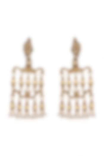 Gold Plated Temple Style Earrings by Noorah By J