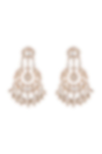Gold Plated Kundan Chandbali Earrings by Noorah By J