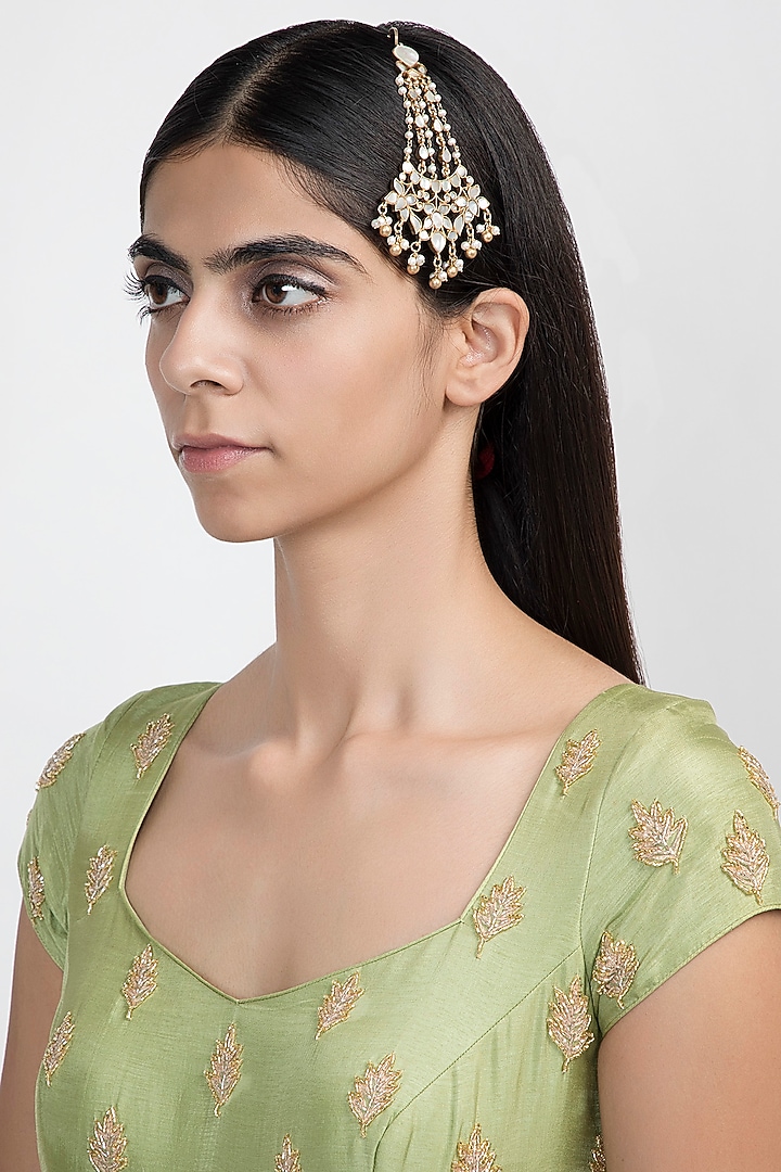 Gold Plated Mother Of Pearl Passa by Noorah By J at Pernia's Pop Up Shop