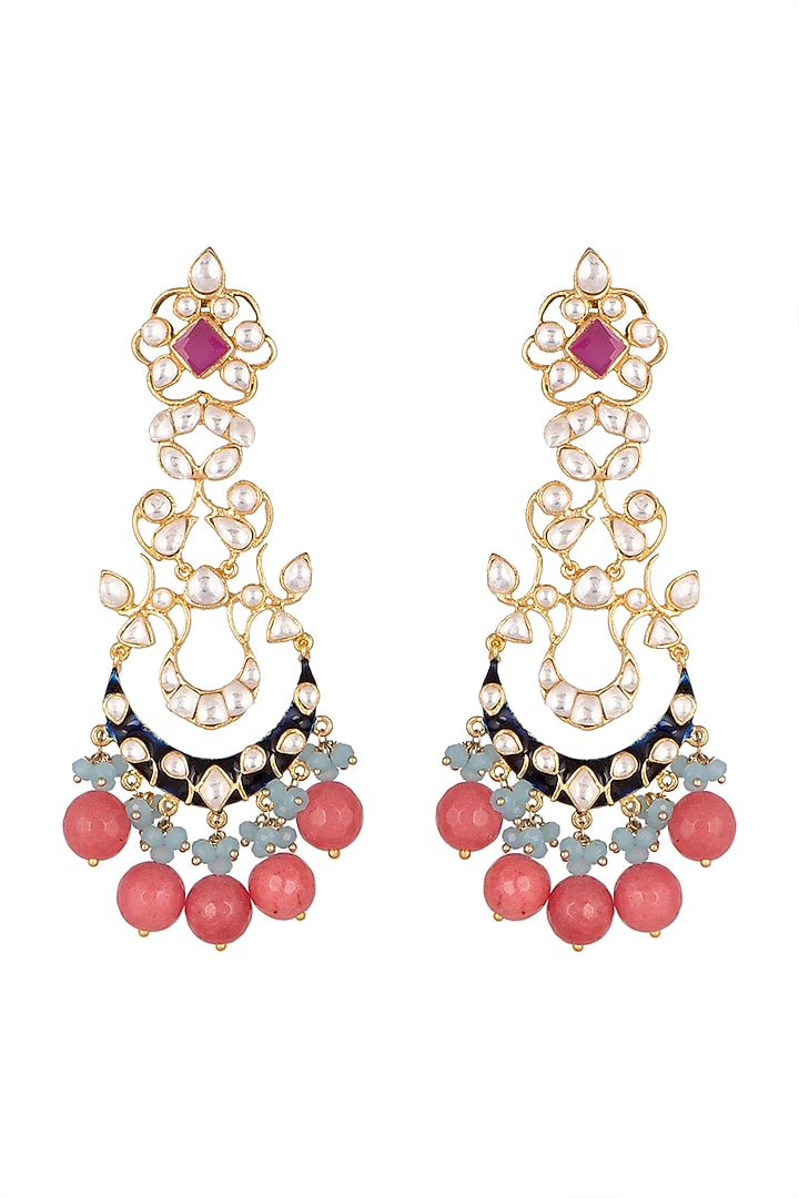 Grey - Neha Handcrafted GS Beaded Earrings