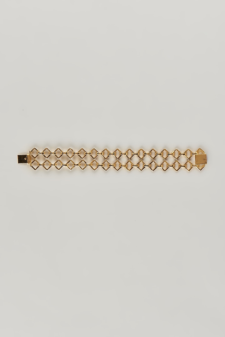 Gold Plated Brass Bracelet by Nepra By Neha Goel