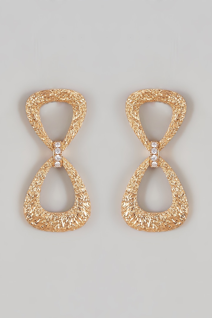 Gold Plated Dangler Earrings by Nepra By Neha Goel