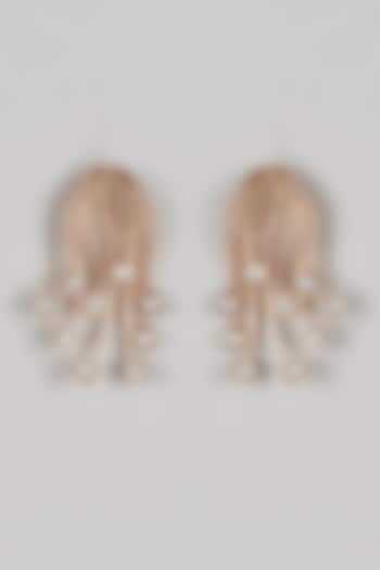 Gold Plated Prince Cut Kundan Polki Dangler Earrings by Nepra By Neha Goel at Pernia's Pop Up Shop