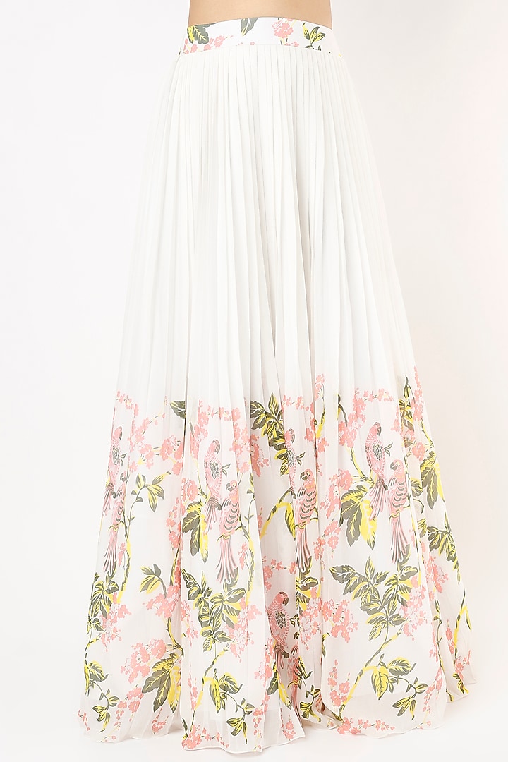 White Embroidered Wedding Lehenga Set by Nea by Nikita Tiwari at Pernia's Pop Up Shop