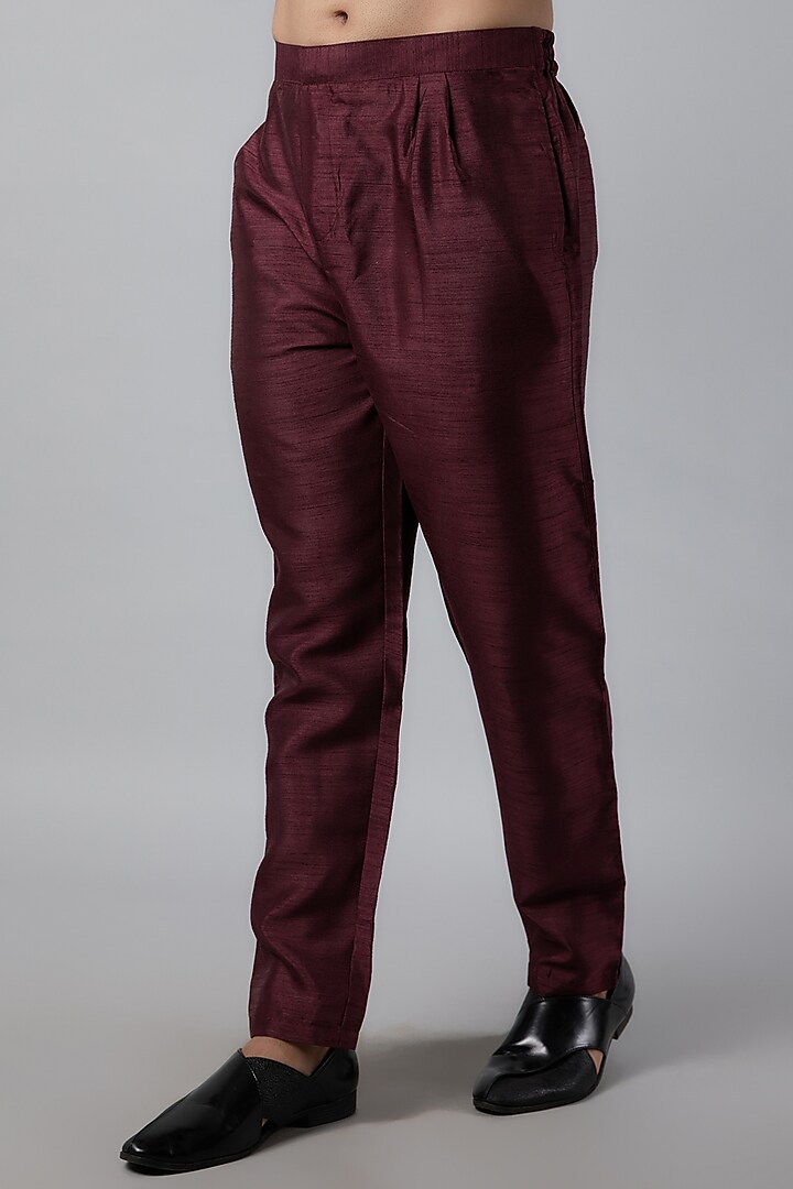 Purple Jacquard Wedding Indowestern Set by Nero by Shaifali & Satya at Pernia's Pop Up Shop