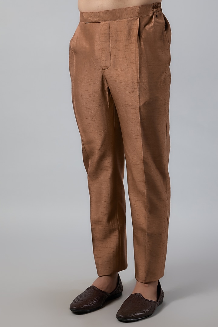 Brown Lucknowi Hand Work Wedding Indowestern Set by Nero by Shaifali & Satya at Pernia's Pop Up Shop