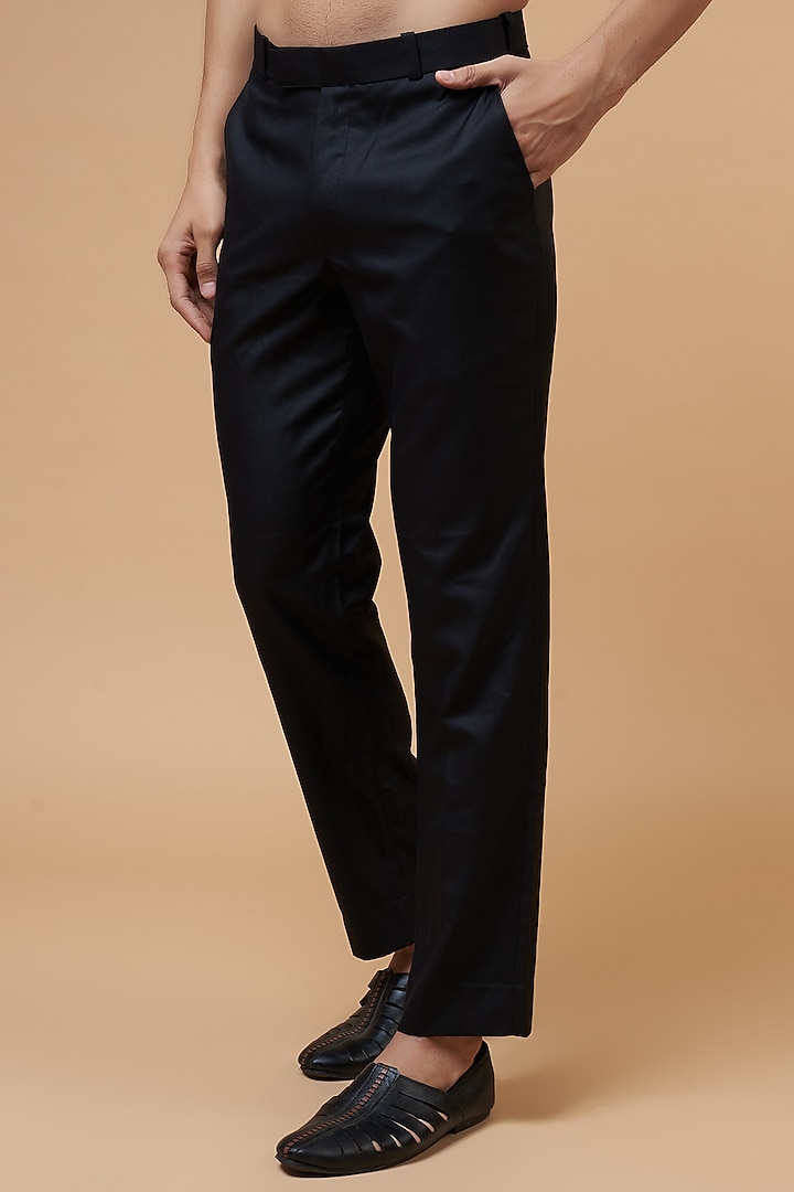 Black Boomaria Hand Embroidered Jodhpuri Jacket Set by Nero by Shaifali & Satya at Pernia's Pop Up Shop