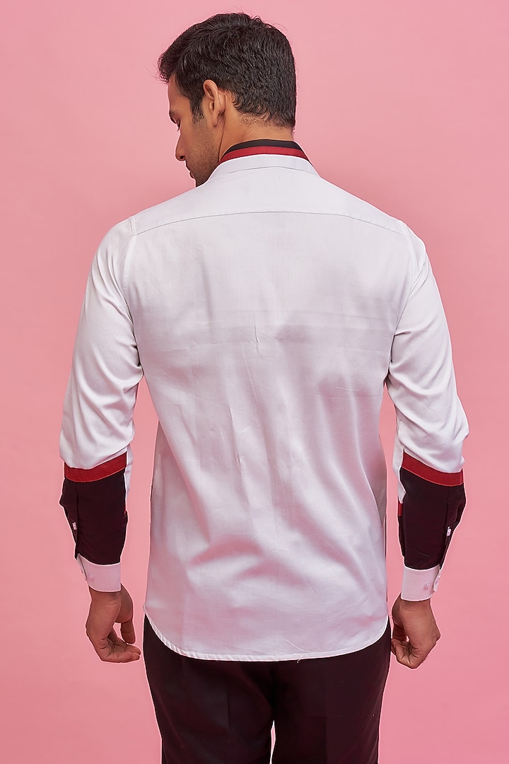 Multi-Colored Cotton Party Wear Shirt by Nero by Shaifali & Satya at Pernia's Pop Up Shop