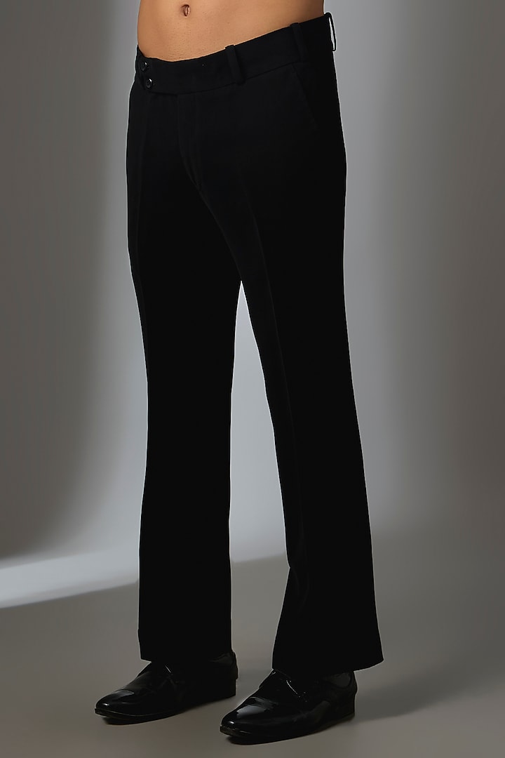 Black Boomario Threadwork Jacket Set by Nero by Shaifali & Satya at Pernia's Pop Up Shop
