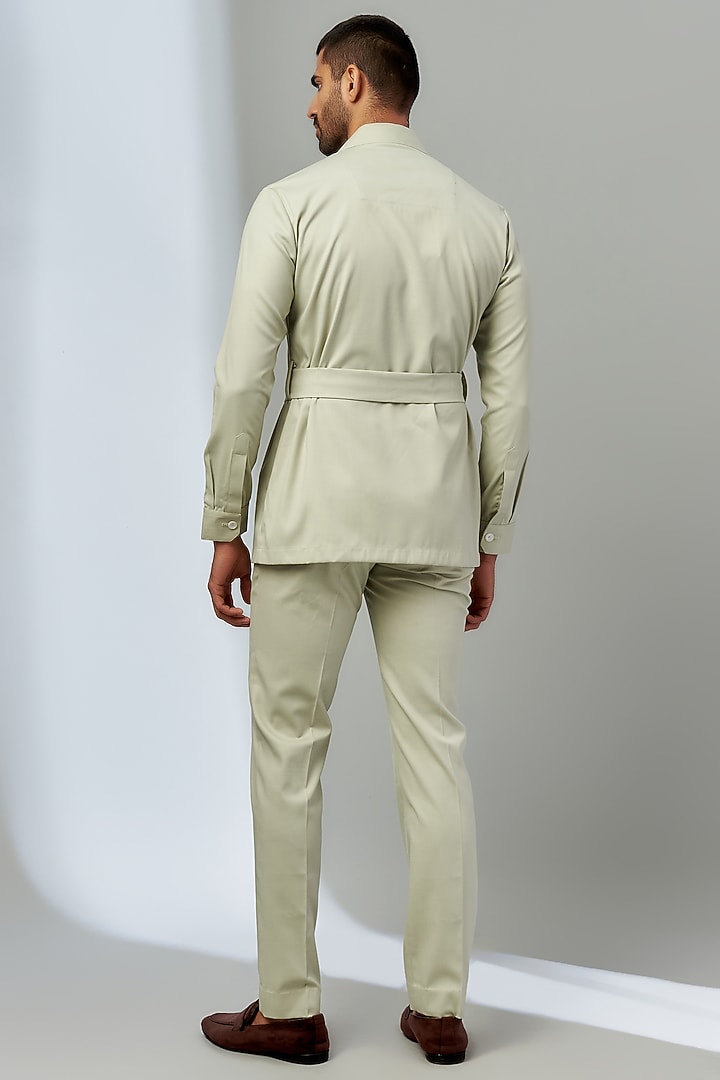 Green Suiting Co-Ord Set by Nero by Shaifali & Satya at Pernia's Pop Up Shop