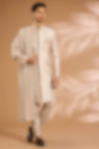 Pink Silk Wedding Sherwani Set by Nero by Shaifali & Satya at Pernia's Pop Up Shop