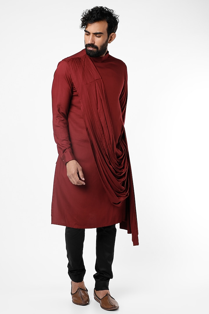 Black Matka Silk Zardosi Embellished Bundi Jacket Set by Nero by Shaifali & Satya at Pernia's Pop Up Shop