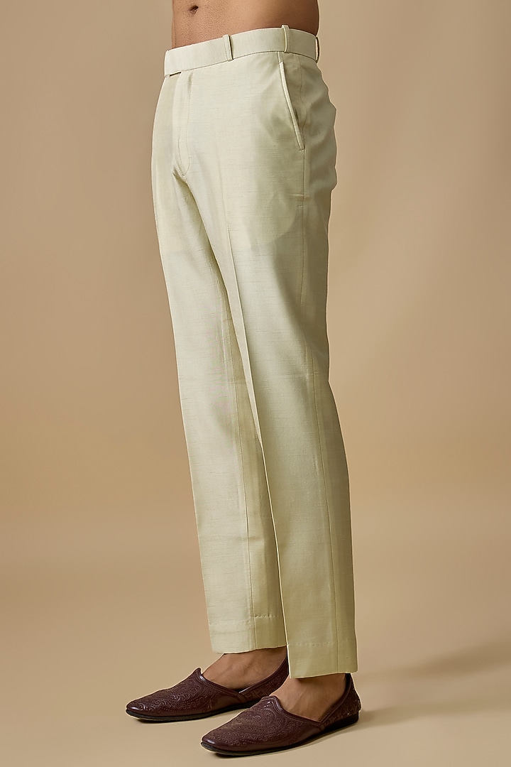 Mint Green Silk Wedding Indowestern Set by Nero by Shaifali & Satya at Pernia's Pop Up Shop