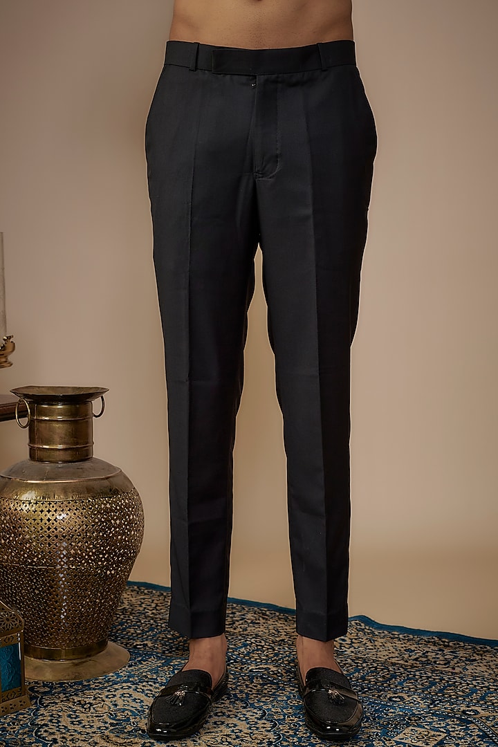 Grey Suiting Hand Work Wedding Bandhgala Set by Nero by Shaifali & Satya at Pernia's Pop Up Shop