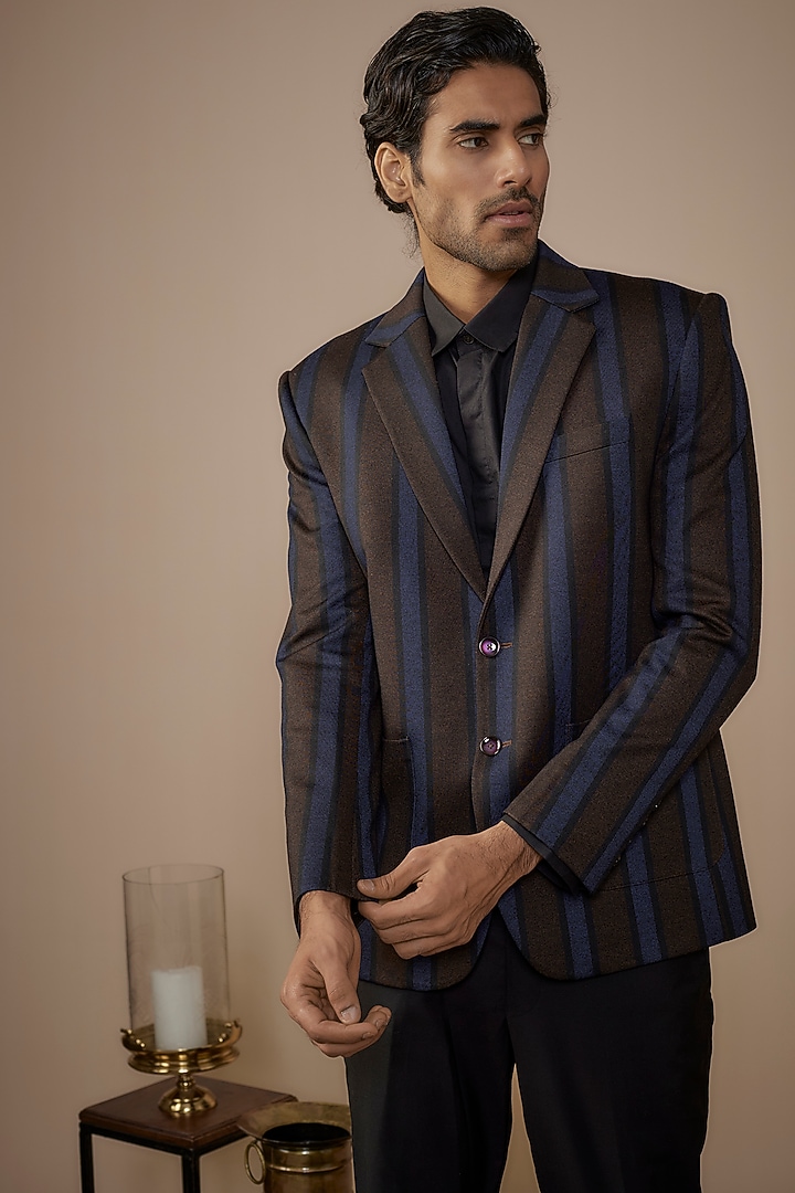Multi-Colored Suiting Blazer Jacket by Nero by Shaifali & Satya at Pernia's Pop Up Shop