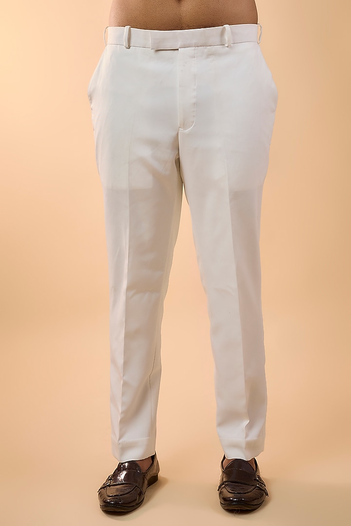 Peach Linen Handwork Bundi Jacket Set by Nero by Shaifali & Satya at Pernia's Pop Up Shop