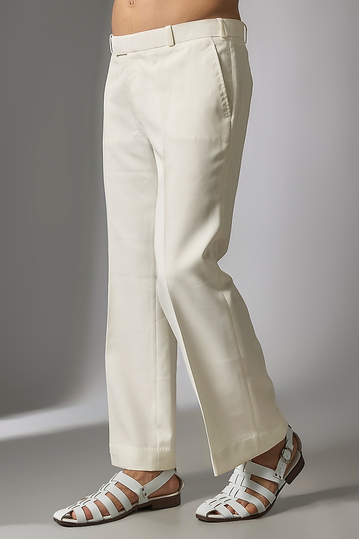 White Linen Handwork Bundi Jacket Set by Nero by Shaifali & Satya at Pernia's Pop Up Shop