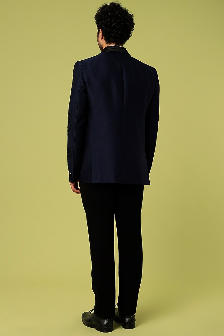 Black Suiting Tuxedo Set by Nero by Shaifali & Satya at Pernia's Pop Up Shop