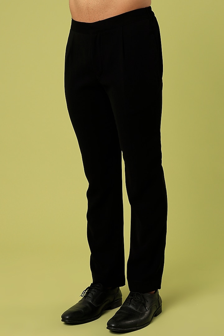 Black Suiting Tuxedo Set by Nero by Shaifali & Satya at Pernia's Pop Up Shop
