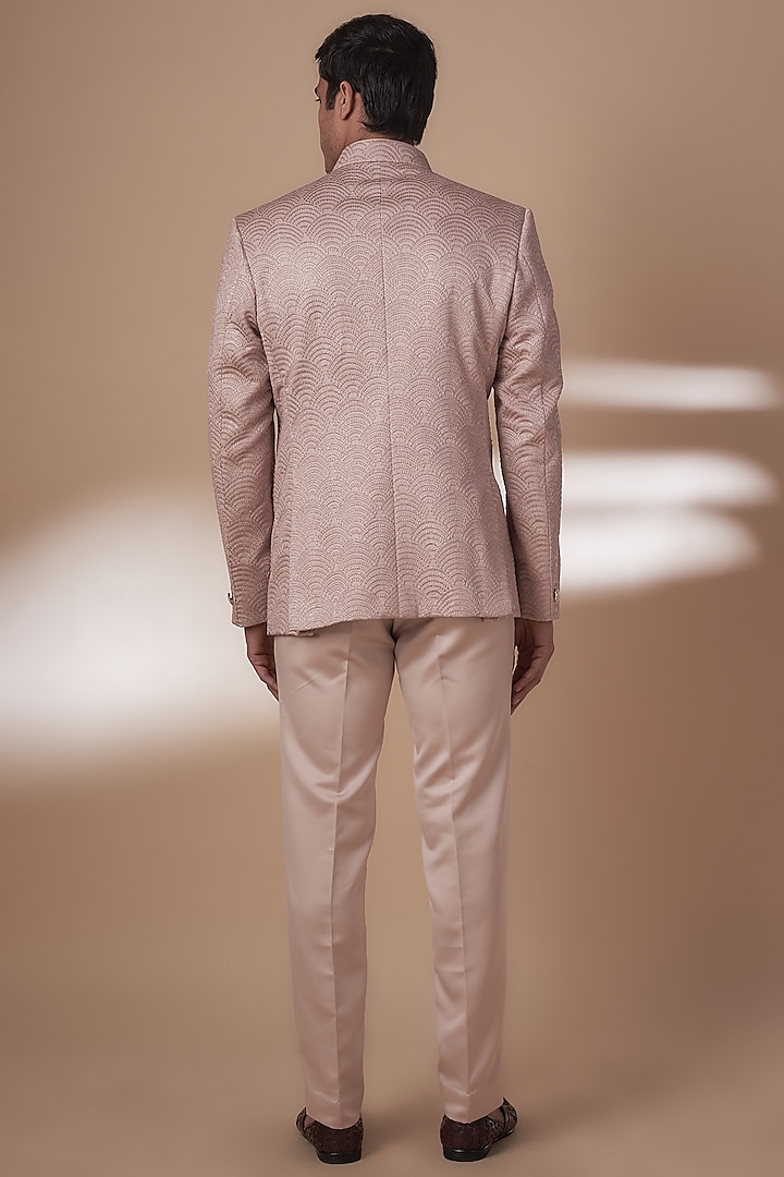 Pink Suiting Jodhpuri Set by Nero by Shaifali & Satya at Pernia's Pop Up Shop
