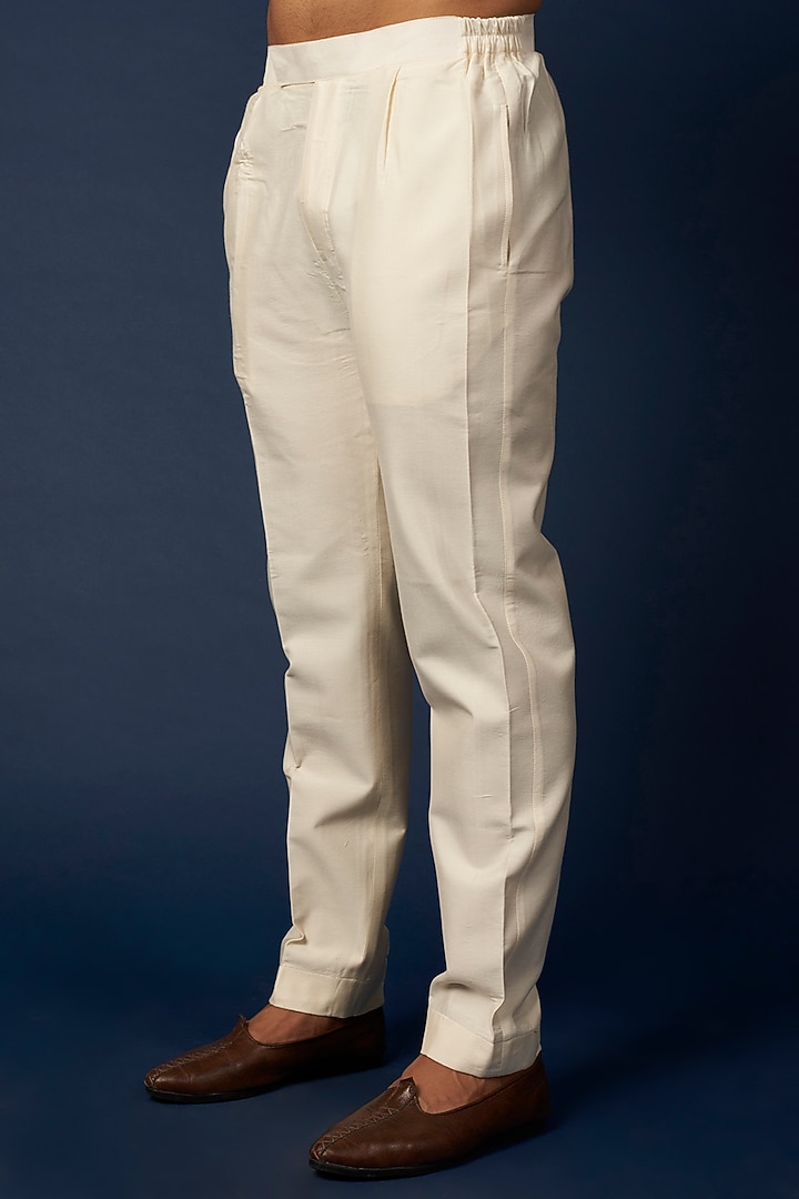 Ivory Embroidered Wedding Indowestern Set by Nero by Shaifali & Satya at Pernia's Pop Up Shop