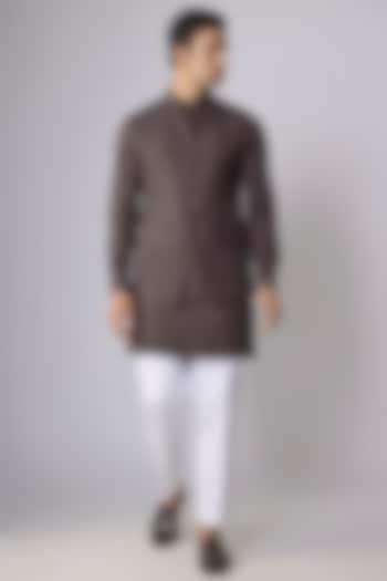 Wine Suiting Bundi Jacket Set by Nero by Shaifali & Satya at Pernia's Pop Up Shop