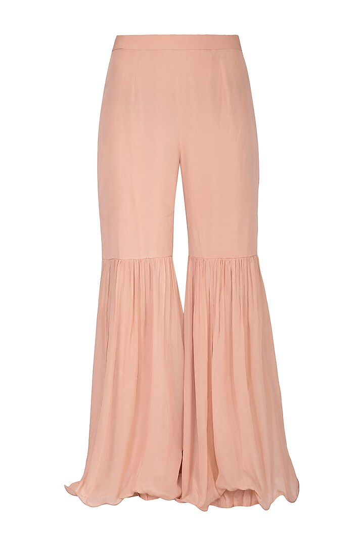Blush Pink Silk Pant Set by Nidhika Shekhar at Pernia's Pop Up Shop