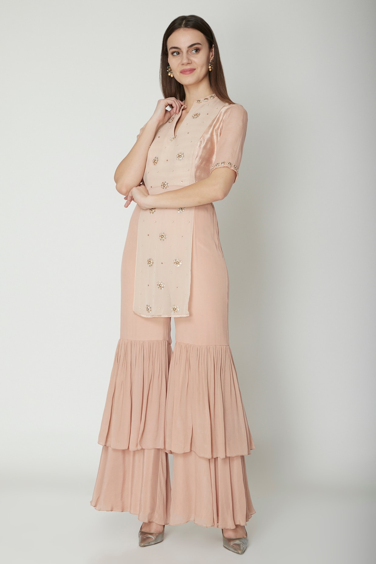 blush pink jumpsuit