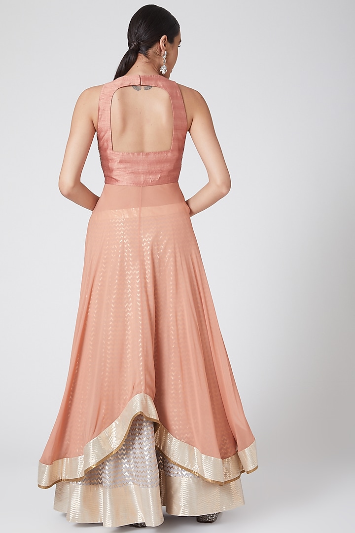 Blush Pink Embroidered Wedding Lehenga Set by Nidhika Shekhar at Pernia's Pop Up Shop