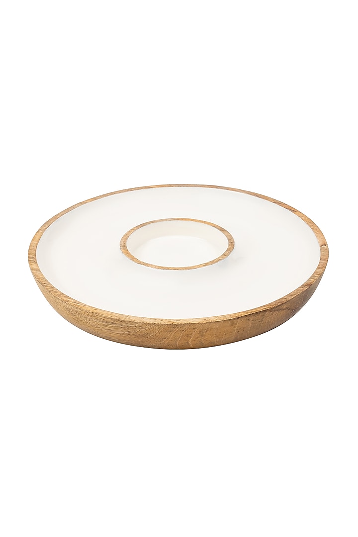 White Mango Wood Chip & Dip Platter by HOUSE OF NEEBA at Pernia's Pop Up Shop