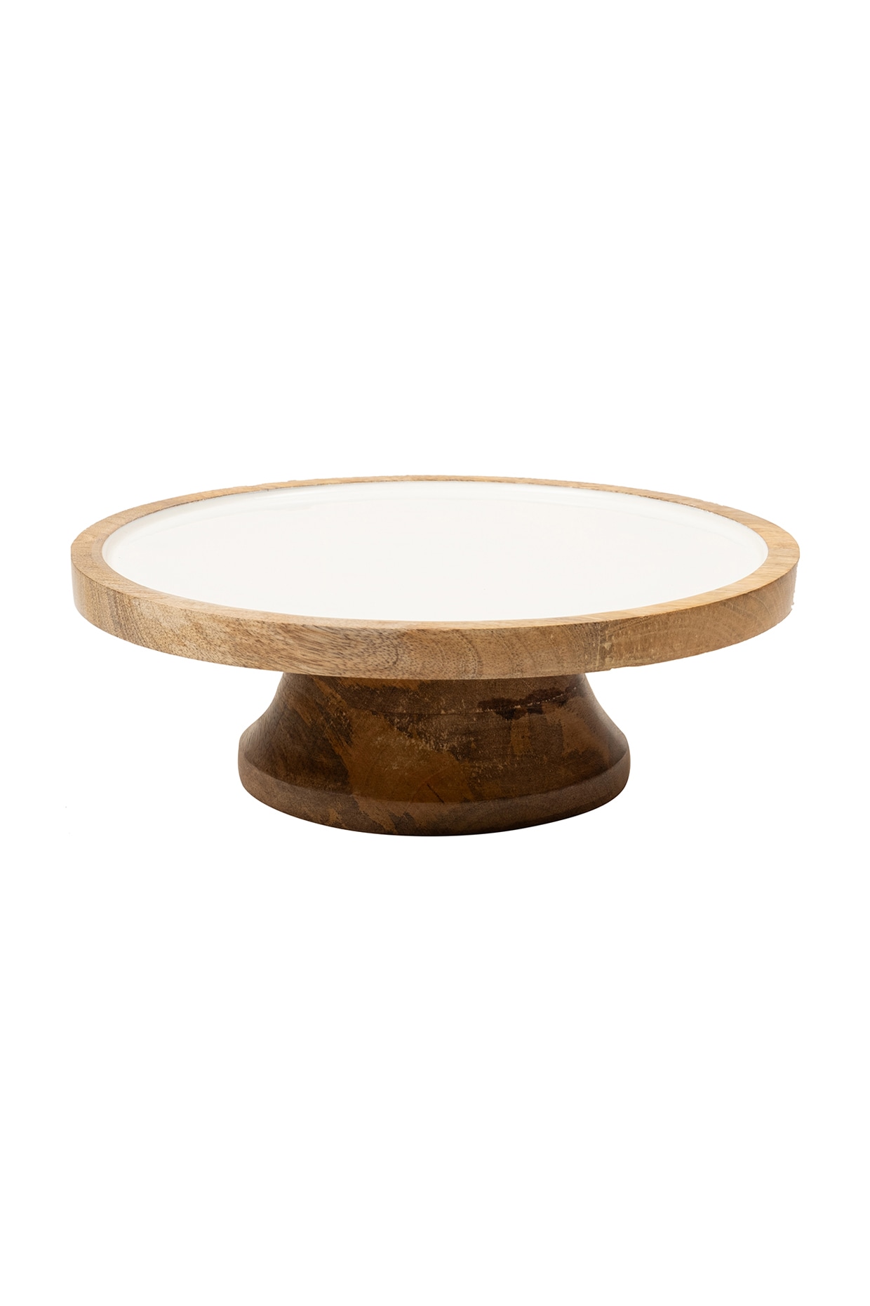 Buy Wooden Geometric Round Cake Stand | Decorative Food Display For Dining Table  Online - Ikiru