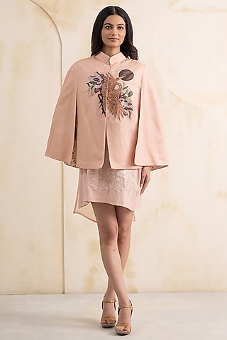 Buy Rose Gold Cape for Women Online from India's Luxury Designers 2026