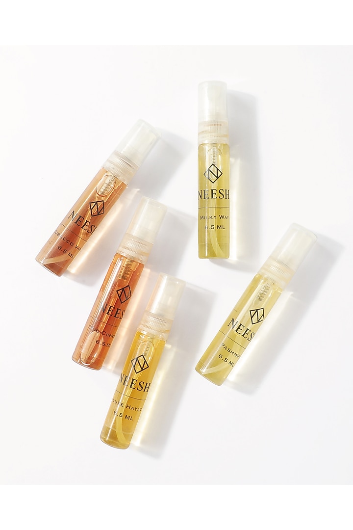 Tobacco Vanilla & Oriental Leather Fragrances (Set of 5) by Neesh Perfumes at Pernia's Pop Up Shop