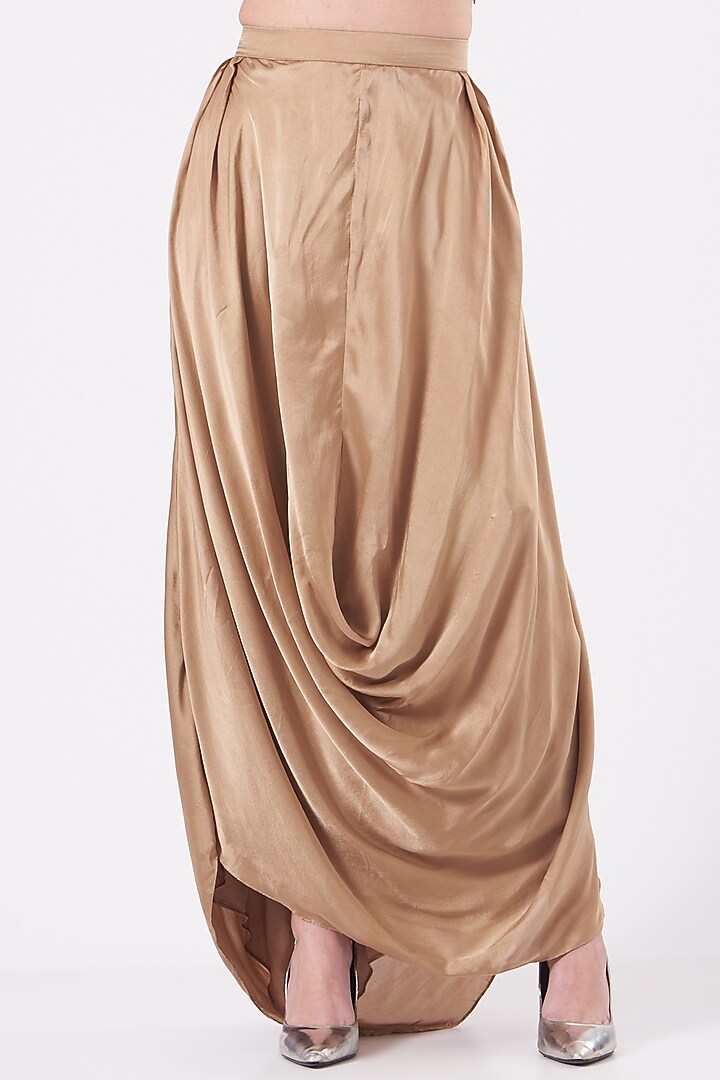 Beige Jaal Embroidered Jacket Set by COUTURE BY NIHARIKA at Pernia's Pop Up Shop