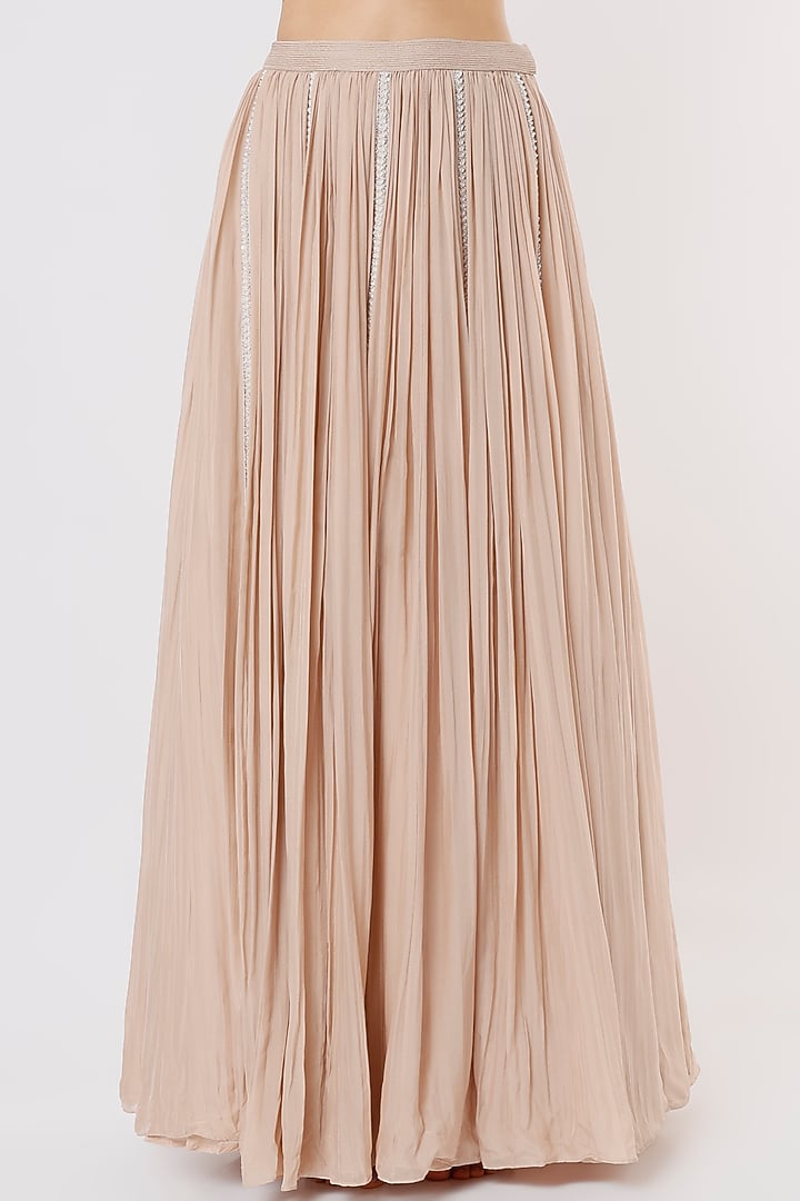 Peach Organza Wedding Lehenga Set by COUTURE BY NIHARIKA at Pernia's Pop Up Shop