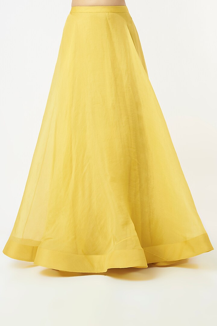 Butter Yellow Hand Embroidered Jacket Set by COUTURE BY NIHARIKA at Pernia's Pop Up Shop
