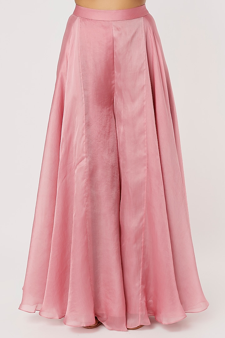 Blush Pink Embroidered Jacket Set by COUTURE BY NIHARIKA at Pernia's Pop Up Shop