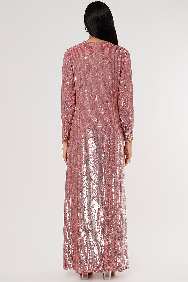 Blush Pink Embroidered Jacket Set by COUTURE BY NIHARIKA at Pernia's Pop Up Shop