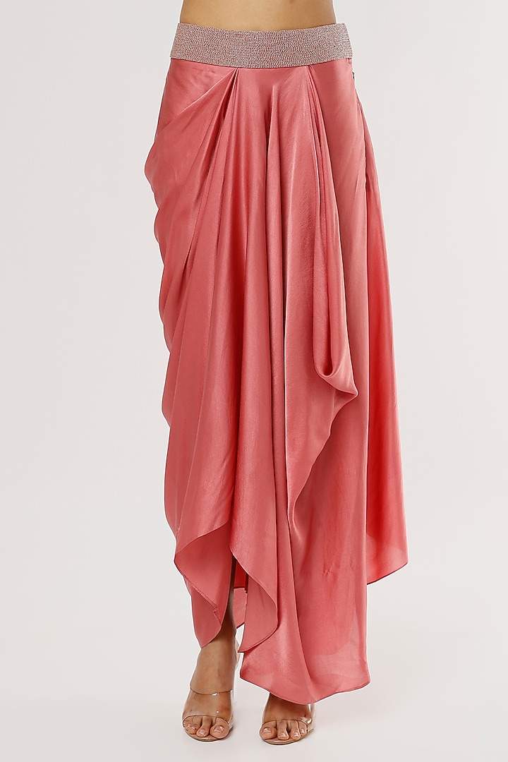Blush Pink Embroidered Jacket Set by COUTURE BY NIHARIKA at Pernia's Pop Up Shop