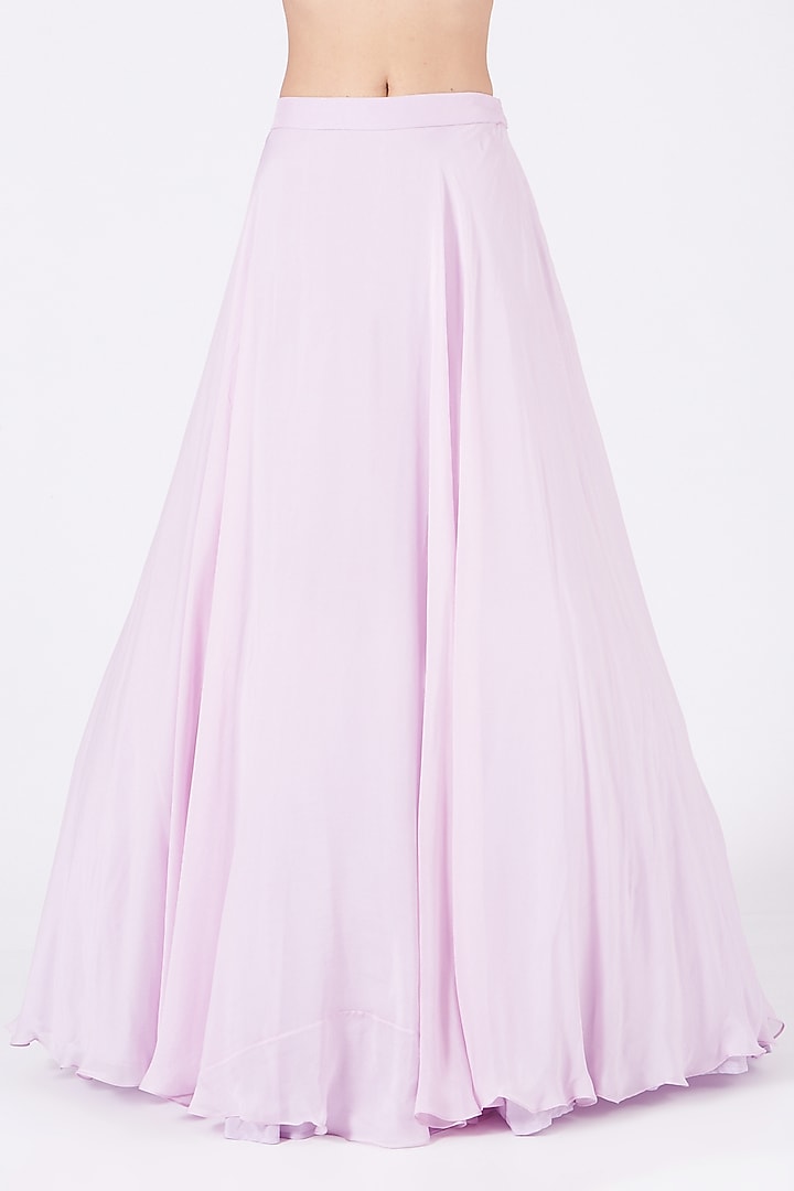 Electric Lavender Embroidered Wedding Lehenga Set by COUTURE BY NIHARIKA at Pernia's Pop Up Shop