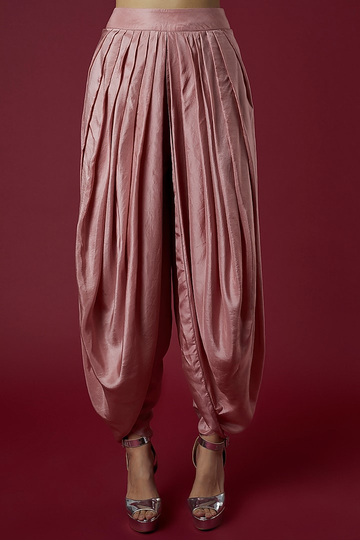 Blush Pink Embroidered Jacket Set by COUTURE BY NIHARIKA at Pernia's Pop Up Shop
