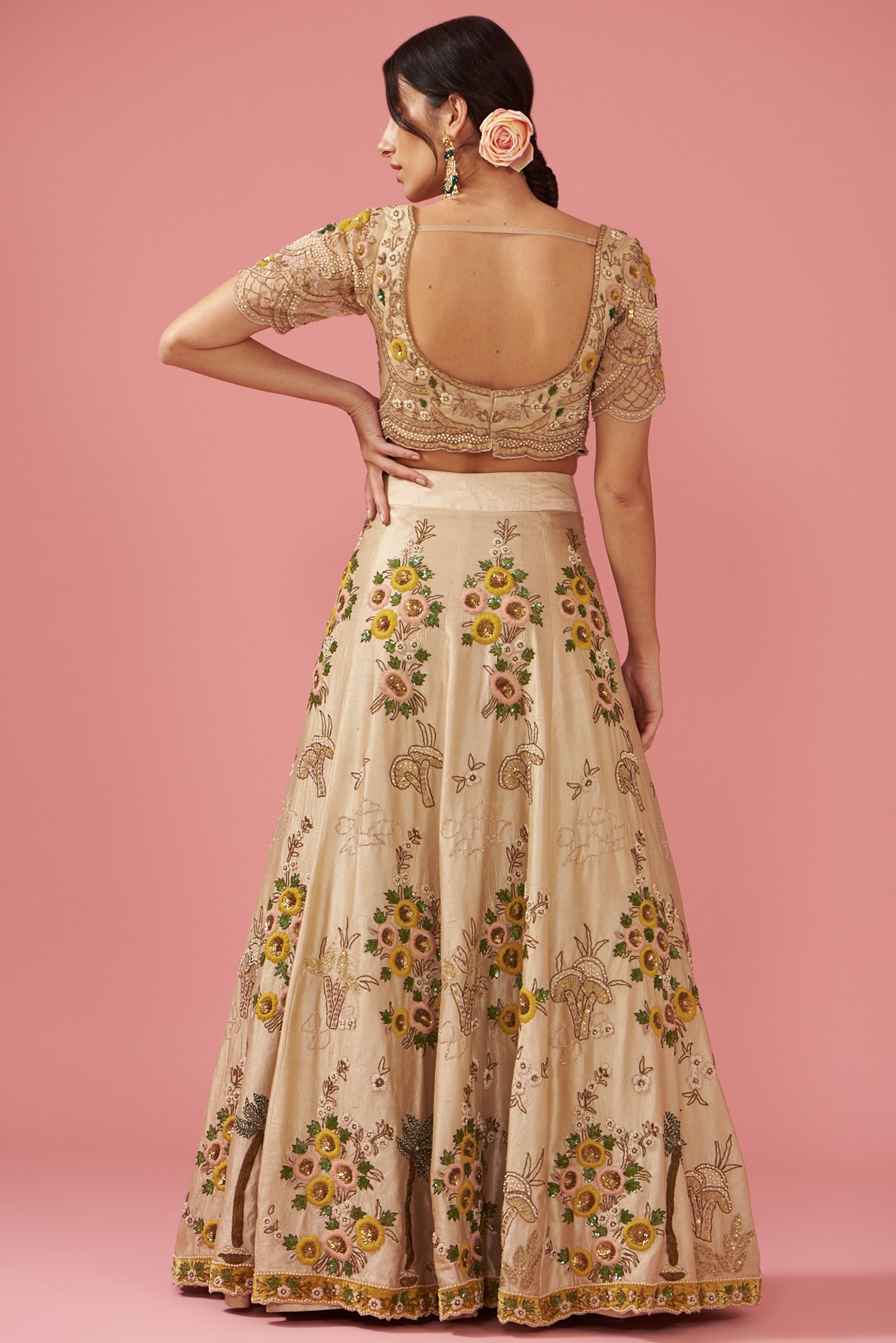 Peach Net Cutdana Embroidered Bridal Lehenga-Choli At Stylizone.com #lehenga  #fashion #sare… | Bridal lehenga online, Designer bridal lehenga, Indian  bridal outfits