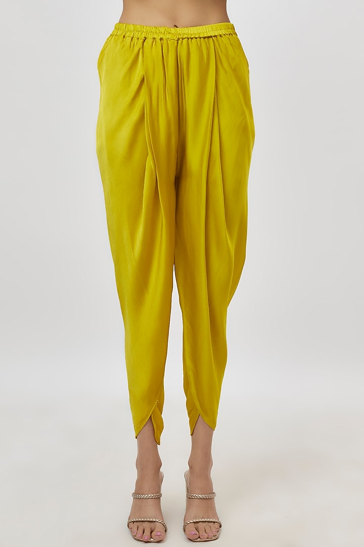 Green Silk & Net Hand Embroidered Kurta Set by Neha Mehta Couture at Pernia's Pop Up Shop