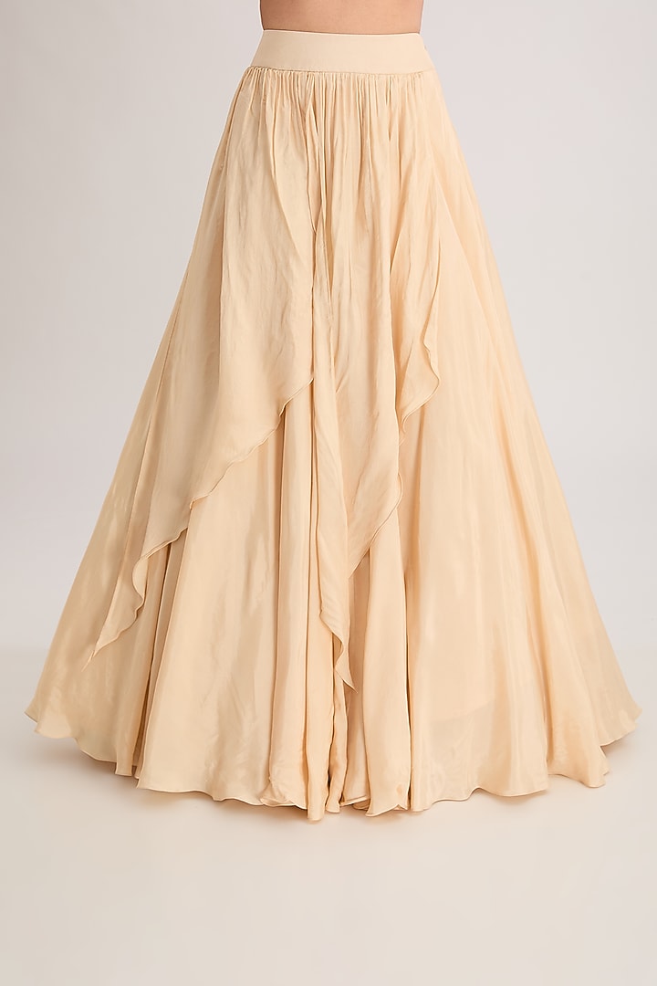 Gold Silk Wedding Lehenga Set by Neha Mehta Couture at Pernia's Pop Up Shop