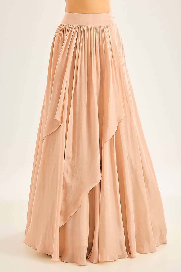 Champagne Gold Silk Wedding Lehenga Set by Neha Mehta Couture at Pernia's Pop Up Shop