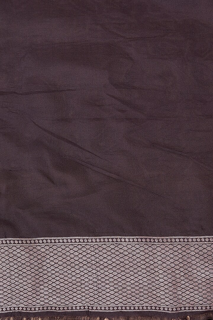 Brown Banarasi Silk Reception Saree by NEITRI at Pernia's Pop Up Shop