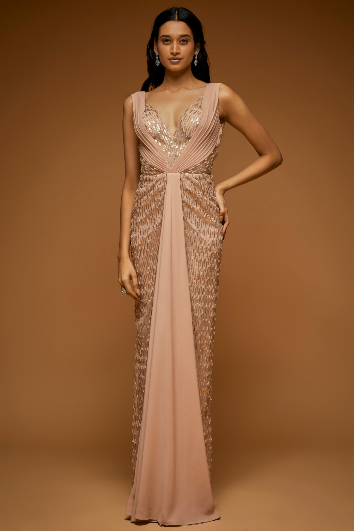 Buy Rosetta Gown by Designer NEETA LULLA Online at Ogaan.com