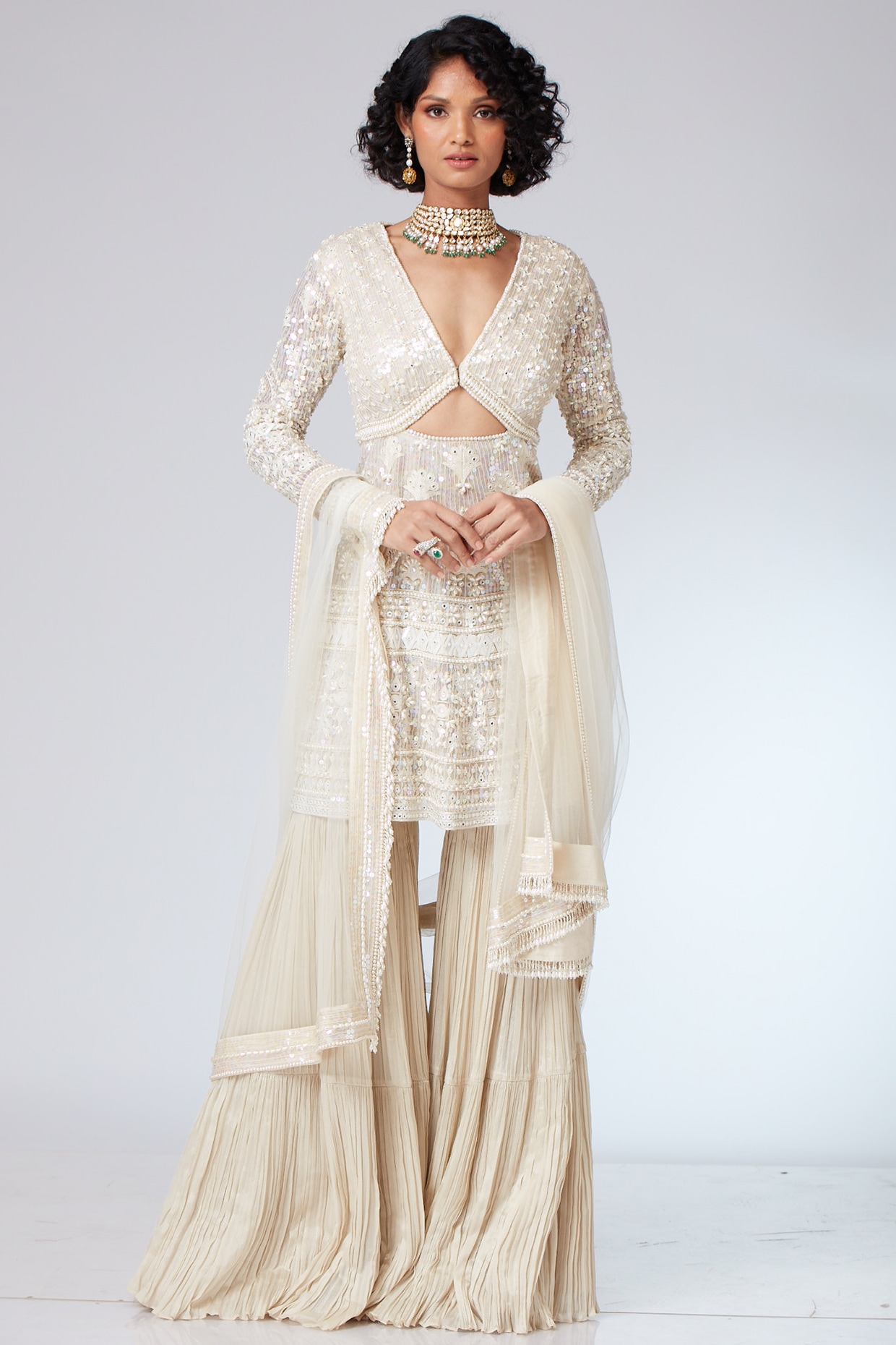 white net sharara